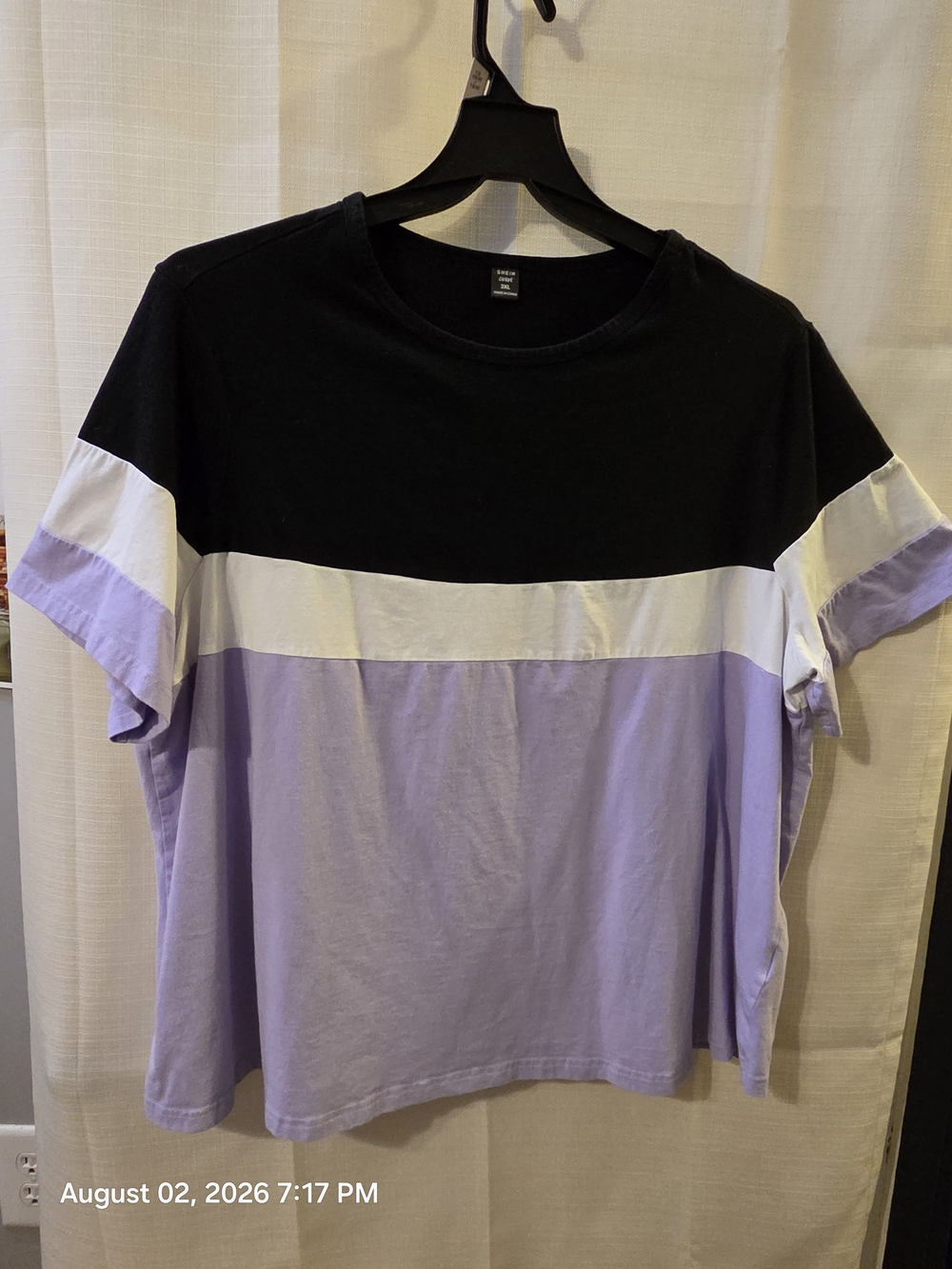 SHEIN Black Curve 3XL Crewneck Tee